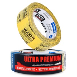 Blue Dolphin™ Washi Professional Masking Tape Painter's Tape 35 mm x 50 m Yellow Masking Tape Painter's Masking Tape 60 Days Removable Masking Tape Paper Tape for Masking and Painting Work Indoor and