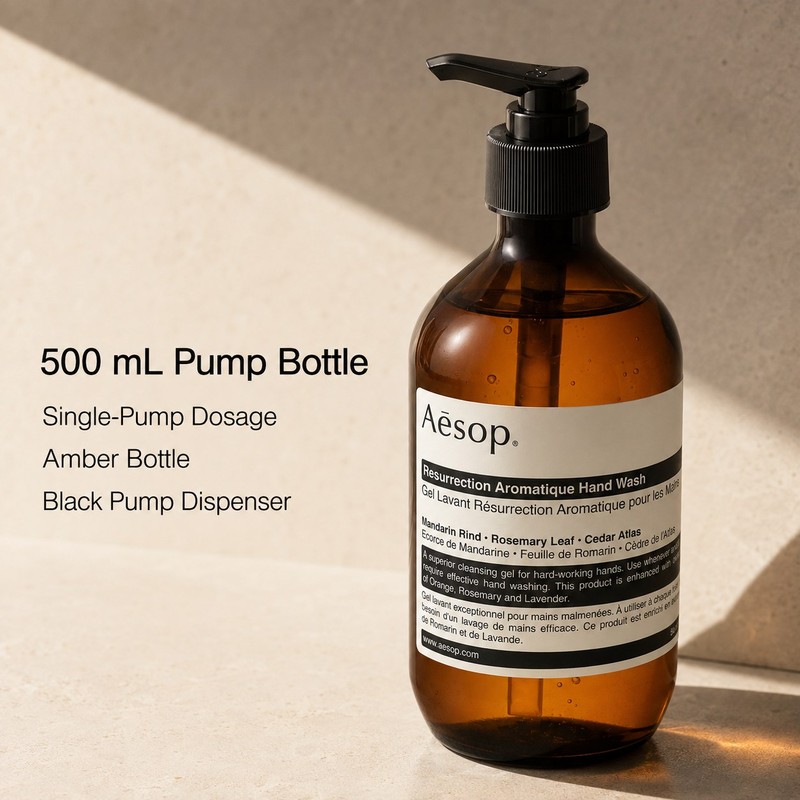 Aesop Resurrection Aromatique Hand Wash Citrus Woody Herbaceous Gel 500