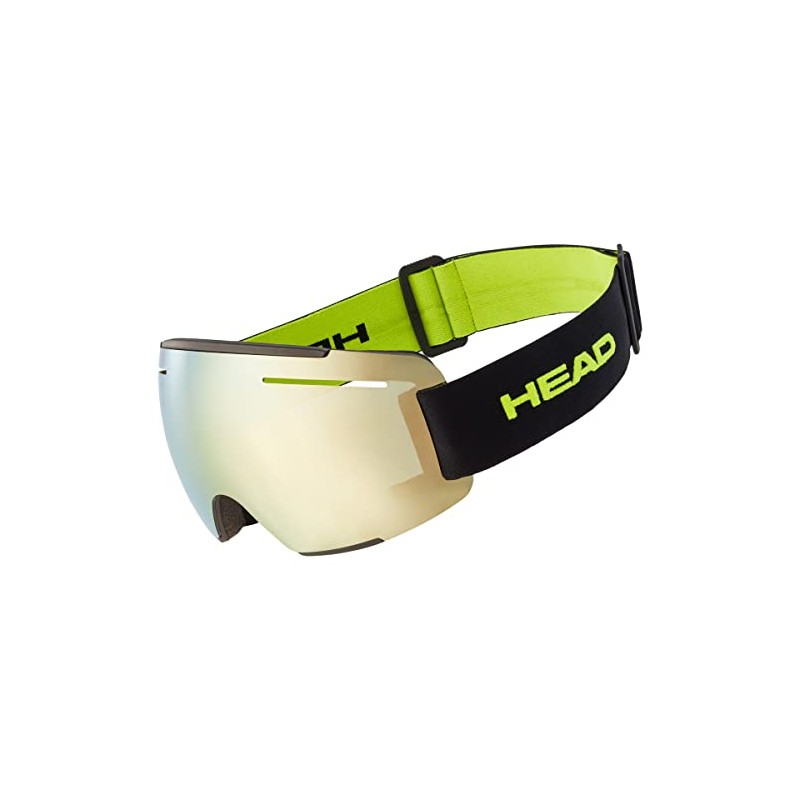 HEAD Unisex - Adult F-LYT Goggles Ski Goggles, Lime/Black, M