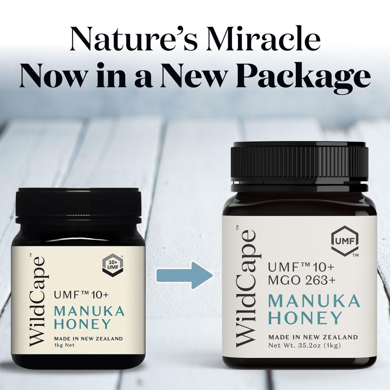 WildCape Manuka Honey Certified UMF 10+/MGO 263+ - 100% Pure,