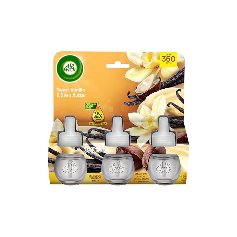 Air Wick Sweet Vanilla & Shea Butter Plug-in Triple Refill