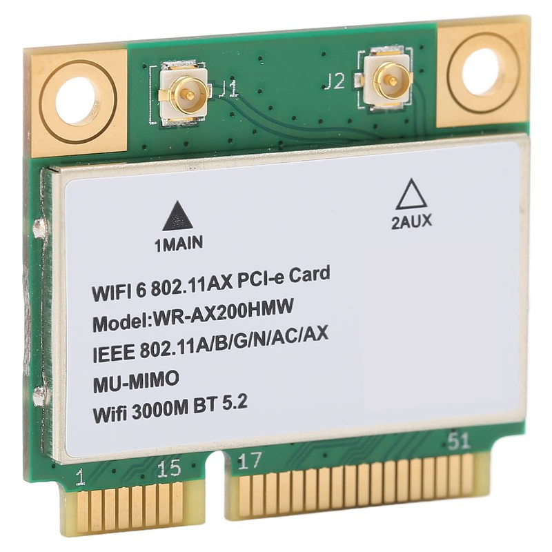 Goshyda Wireless Net Card AX210HMW 2.4G/574Mbps 5G/2400Mbps WiFi BT5.2 Laptop