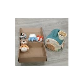 Youuys Baby Toys 4-18 Months - Jungle Themed Soft Stuffed Animal Toys Set with Rattle, Crinkle Paper, Squeaker, Mirror - Busy Sensory Montessori Toys for Toddlers 1-3 Years Old Developmental Toy