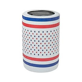 Fitted Kwik-Can Covers for 33 gal and 55 gal Drums - Bundle of 5 (Patriotic, 55 Gallon)