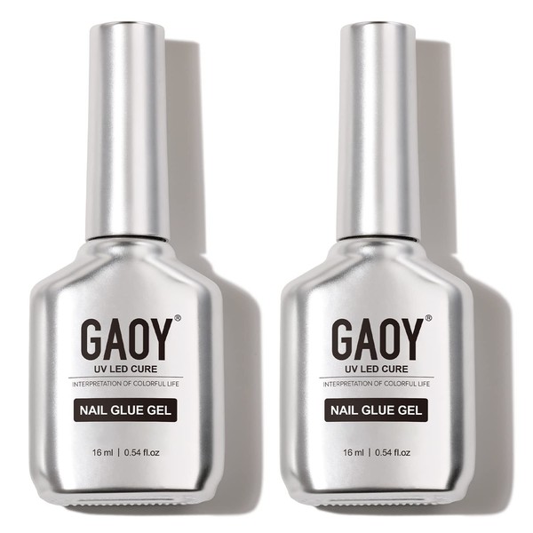 GAOY GAOY 2Pcs 16ml Gel Nail Glue for Acrylic Nails