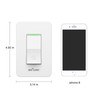 BN-LINK WiFi Smart in-Wall Light Switch, No Hub Required with