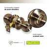 LION TOOLS - Cerradura Chapa Perilla Puerta Recamara Laton Antiguo