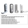 JOUNJIP GB2020 Gate Lock Box Steel Gate Box (1 3/4"