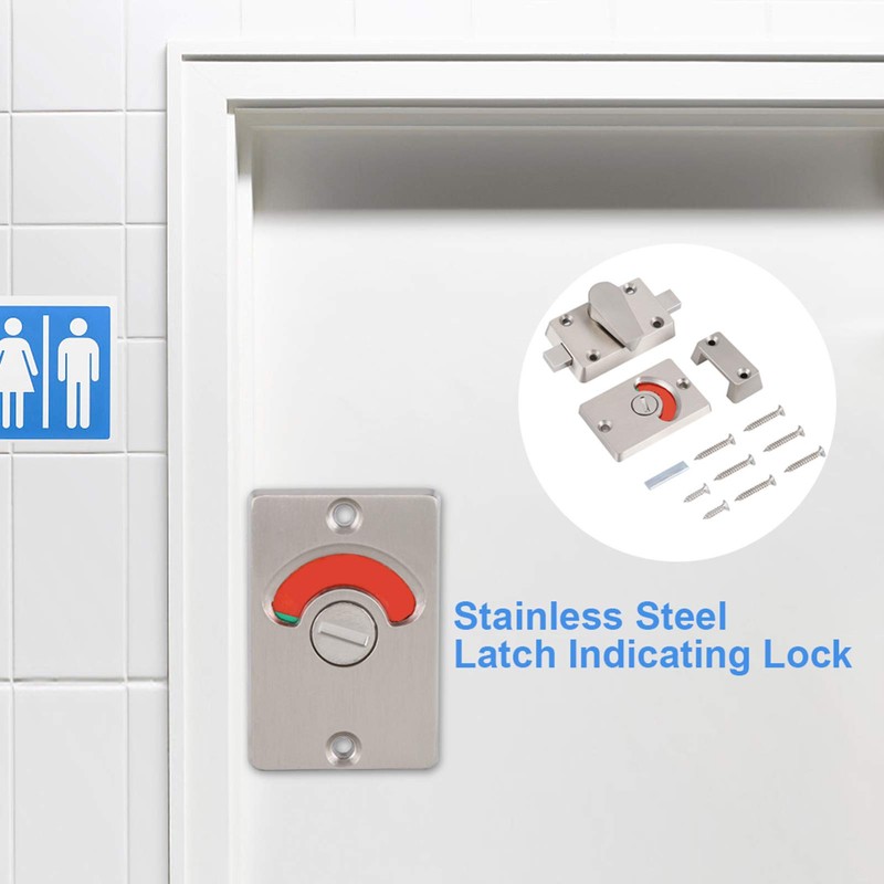 Hapivida Indicator Door Lock, Freely Occupied Sign, Engaged Indicator Lock,