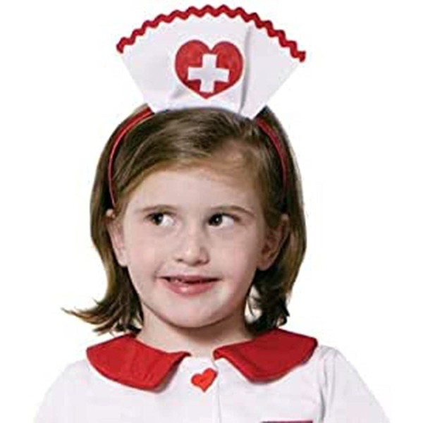 Dress Up America Girls' Little Nurse Headband, White, Kids