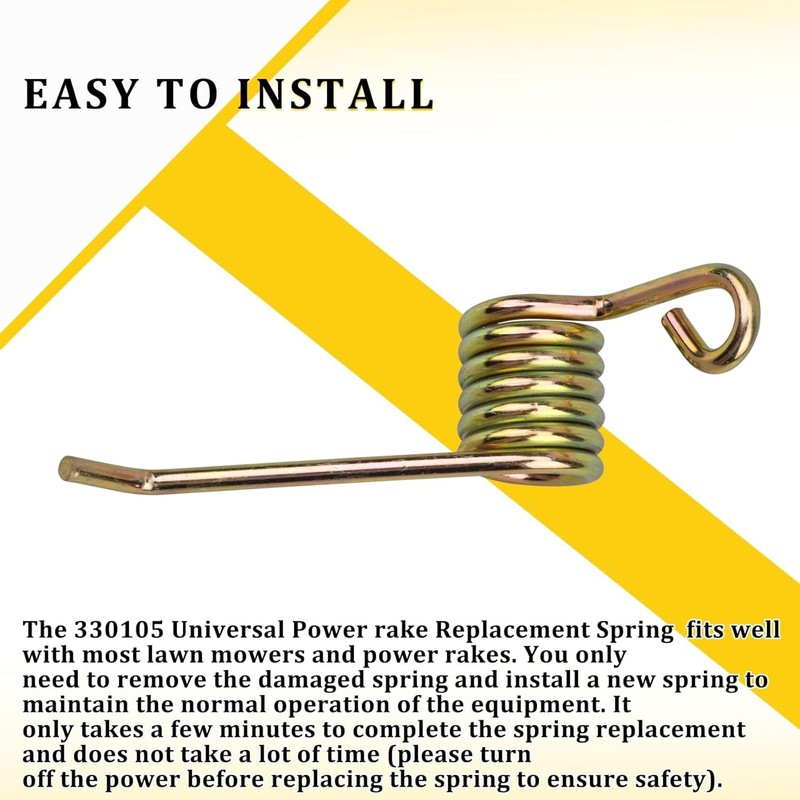 remolean 330105 Dethatcher Rake Spring, Springs for Arnold 16 Inch