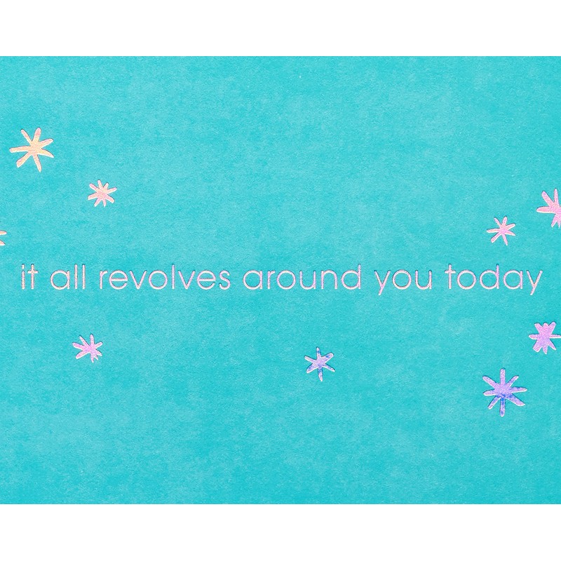 Papyrus Birthday Card for Best Friend (Revolves Around You)