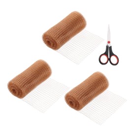 uxcell 3 Pack Copper Mesh, 5in x 20ft Double Layer Pure Copper Wire Mesh Dense Filter Screen Mesh with Scissor for Hole Blocking Gardening Sealing Distilling
