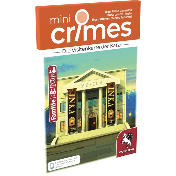 Pegasus Spiele MiniCrimes - The Cat Business Card, Royal Blue