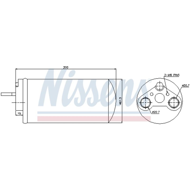 Nissens 95461 Dryer, air conditioning