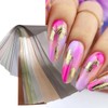 JCAKES 1 Box Iridescent Cellophane Nail Foil Glass Broken Sheets