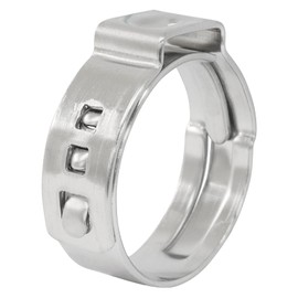 Murtenze 50 Pack Stainless Steel Clamps, 3/4 Inch Cinch Clamps Crimp Rings, Pinch Clamp Rings for PEX Tubing Pipe Fitting Connections