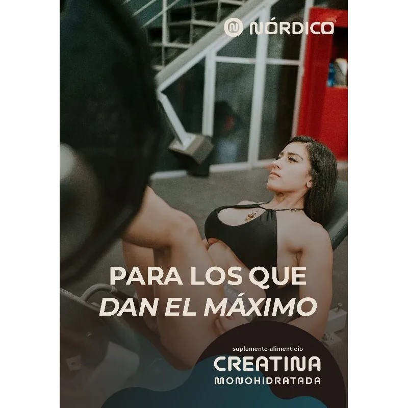 Nórdico® - Creatina Monohidratada, Alta Pureza, 450 Gramos.