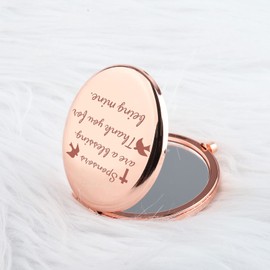 SEIRAA Sponsor Appreciation Gift Compact Makeup Confirmation Sponsor Thank You Gift Catholic Mentor Makeup Mirror (Sponsor Mirror)