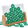 Green Plastic Engraved Number Plates without Key Rings 1-100