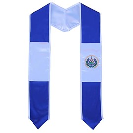 Del Mex Country Flag Graduation Stole Sash International Graduate (El Salvador)
