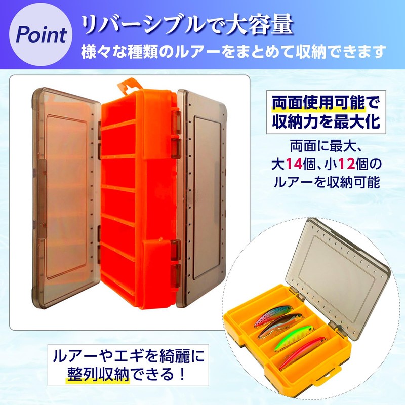 RoaRion 2 Sided Lure Box Set of 2 Tackle Box