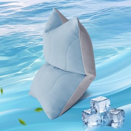 Three Geese Cooling Goose Feather Down Pillows Queen Size Set of 1 for Hot Sleepers, Q-Max>0.45, Cool Hotel Bed Pillows with Washable Removable Cover for Side Stomach Back Sleepers, 20" x 30"