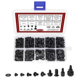 420pcs Black PC Screws Desktop Computer Chassis Motherboard Screw Set Accessories, Computers, Components & Accessories