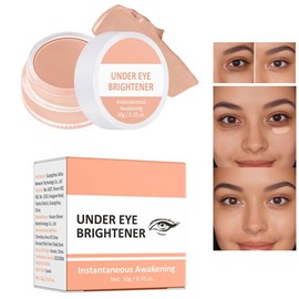 Under Eye Concealer Brightener & Correctors- Instant Anti Age Eraser Eye Concealer/Eye Colour Corrector Highlighter Primer for Dark Circles, Blemish Concealer, Korean Makeup (Warm Nude)