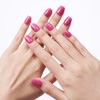 GLAMERMAID Hot Pink Press On Nails Extra Short Square, Handmade