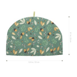 HEMOTON Tea Cosy for Teapot Cotton Vintage Flower Printed Decorative Tea Cozy for Tea Pot Cover Insulated Kettle Cover Kitchen Breakfast Warmer Home Office Decor 33X23CM