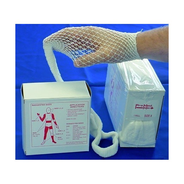 Tubular Elastic Net Dressing Size 8,Fits Axilla, Chest, Abdomen, Lower/Upper