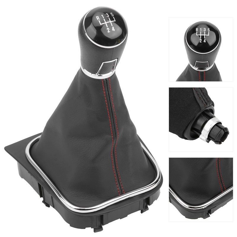 PU Leather Gear Shift Knob with Dustproof Cover Boot