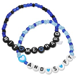 GAUEIOUR 2pcs Concert Merch Bracelet for Women Men,Tour Bracelets Concert Merch Outfit Bracelet, Fashion Trendy Singer Concert Fans Jewelry Gifts