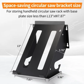 Shimeyao Circular Saw Holder Wall Mount Heavy Duty Metal Storage Rack Organizer for Shed Garage, Pegboard, Workshop, Home, Fit Most of Circular Saw