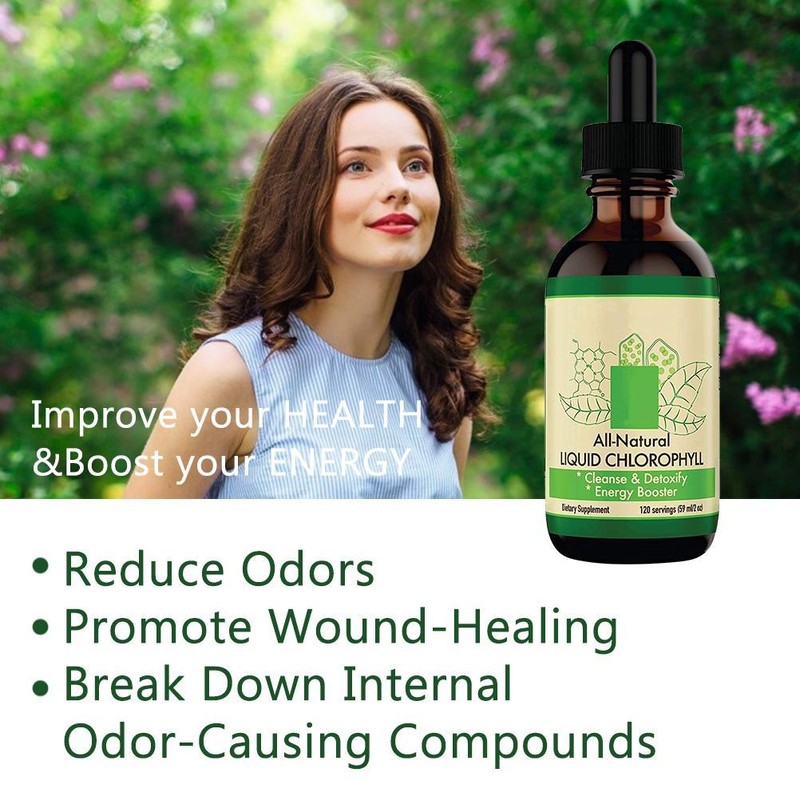 Chlorophyll Liquid Drops All Natural Concentrate Energy Booster Digestion and