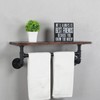 Industrial Pipe Shelving,Iron Pipe Shelves Industrial Bathroom Shelves with Towel