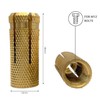 Pack of 15 Brass Impact Dowels M12 x 38 mm,