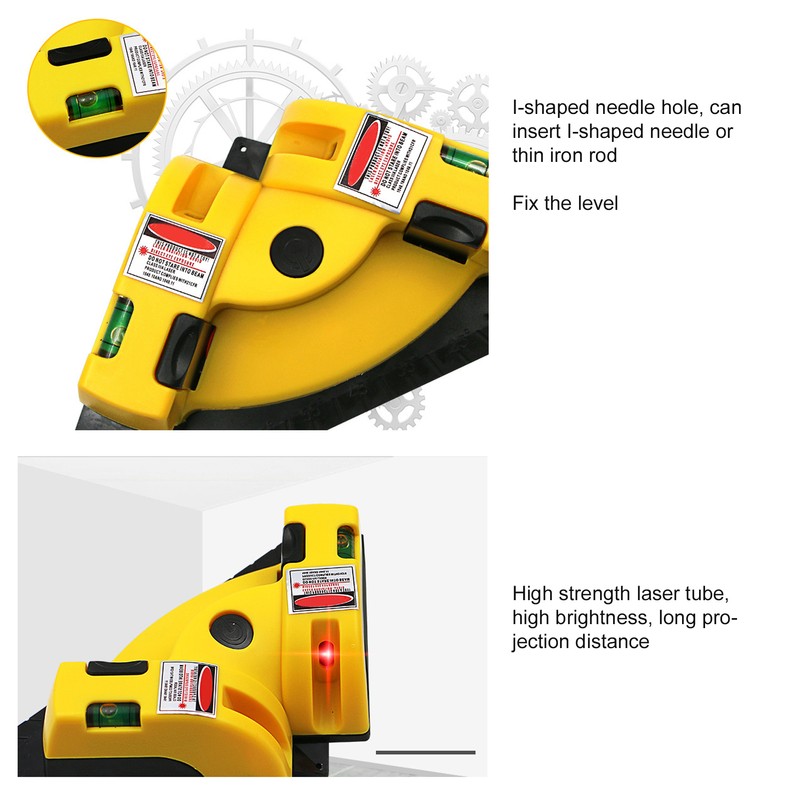 Laser Line Projection Level 90 Degree Right Angle Vertical Horizontal