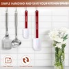 Norme 4 Pcs High Temp Silicone Spatulas Heat Resistant Rubber