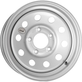 Silver Steel Trailer Wheel with Valve Stem 15x6 5x5 3.31" CB Updated SKU : WS-15060550-SM-14777-BX