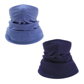 HDGSAFD Pack of 2 Children's Masks, Multifunctional Masks, Windproof Neck Mask, Sports Collar, Winter Warming Accessories, navy
