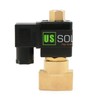 1/4" NPT Brass Electric Solenoid Valve 110V AC N.O. Air