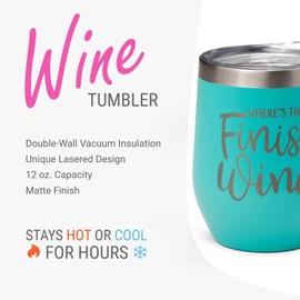 Gone For a Run Running Insulated Stainless Steel Wine Tumblers | Where's the Finish Wine