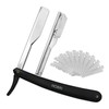 Professional Barber Straight Edge Razor with 10 Blades Men's Manual