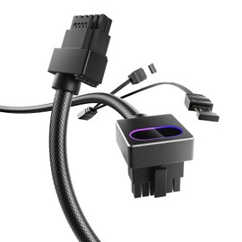 AsiaHorse Hydrus 16Pin PSU 12VHPWR Modular Cable (Type B, Black) PC GPU Power Cable for RTX 3090Ti 4070Ti 4080 4090