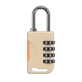 UP Security Combination Lock for Locker, Combo Gym Lock, Travel Luggage Small Padlock with Code, 4 Digit Combination Padlocks for Gym Locker, Cabinet, Storage Unit, Suitcase, Outdoor Fence (Gold)