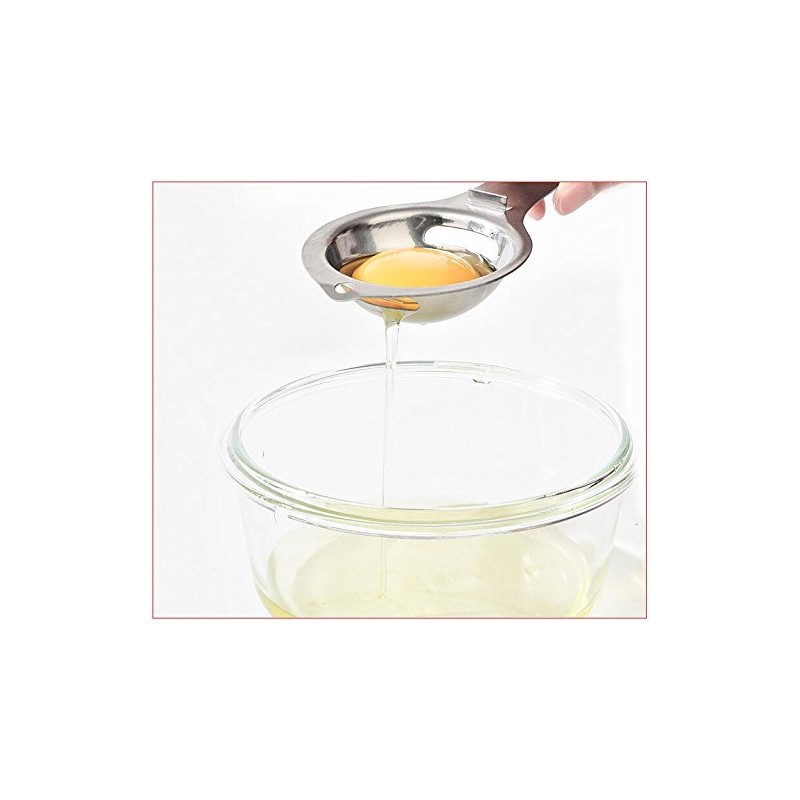 Eidyer Egg Separator Egg White Yolk Filter Separator, 304 Stainless