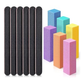 Triko Bloque Lima Pulidor Rectangular 12 Unidades Manicura Profesional