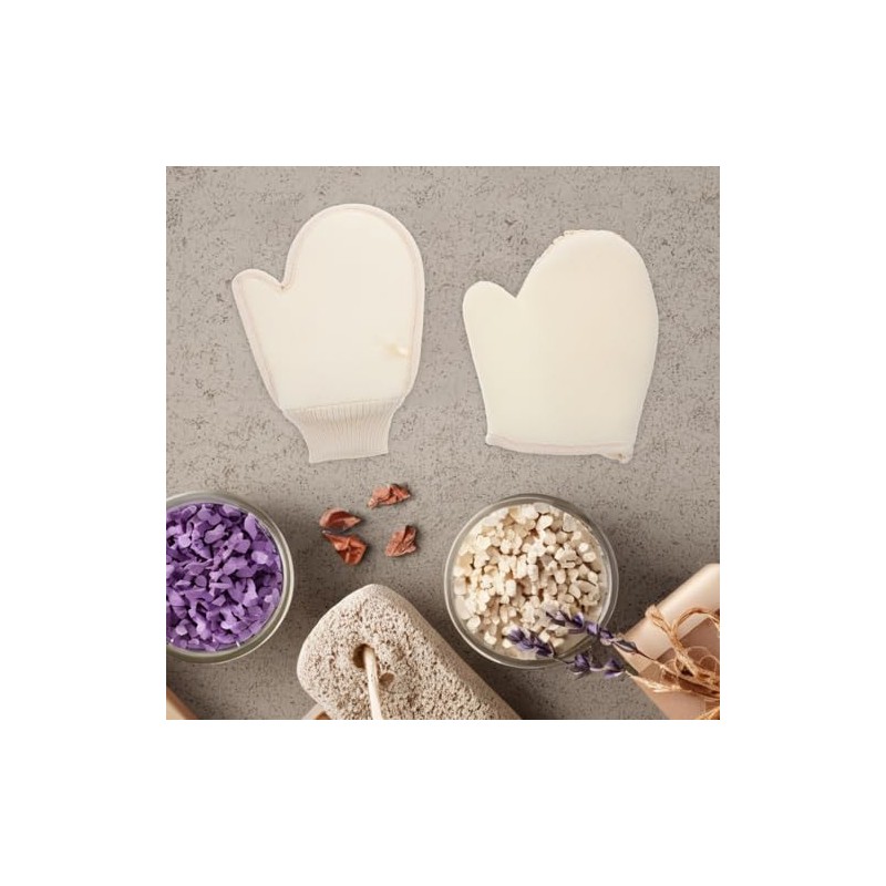 PRETYZOOM 2piezas Guantes de Baño Exfoliantes para Ducha Guante de